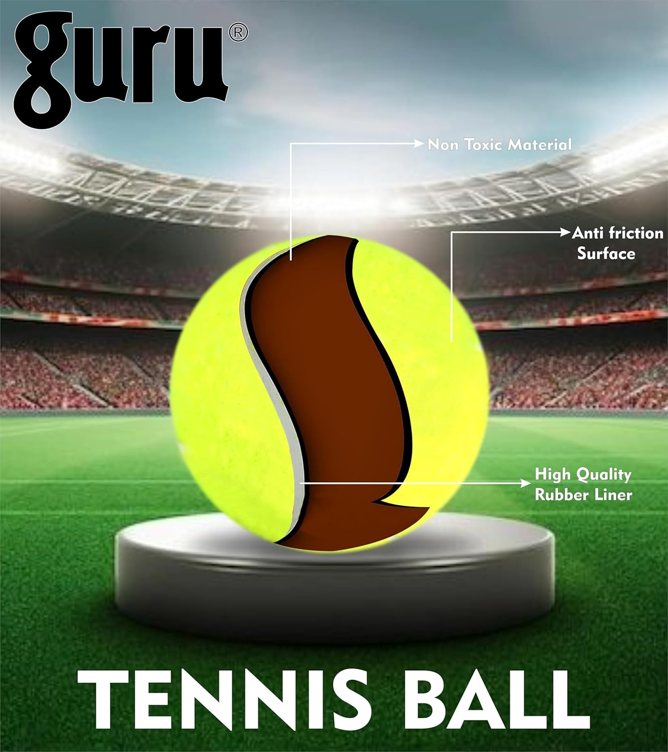 Guru Tennis Cricket Ball
