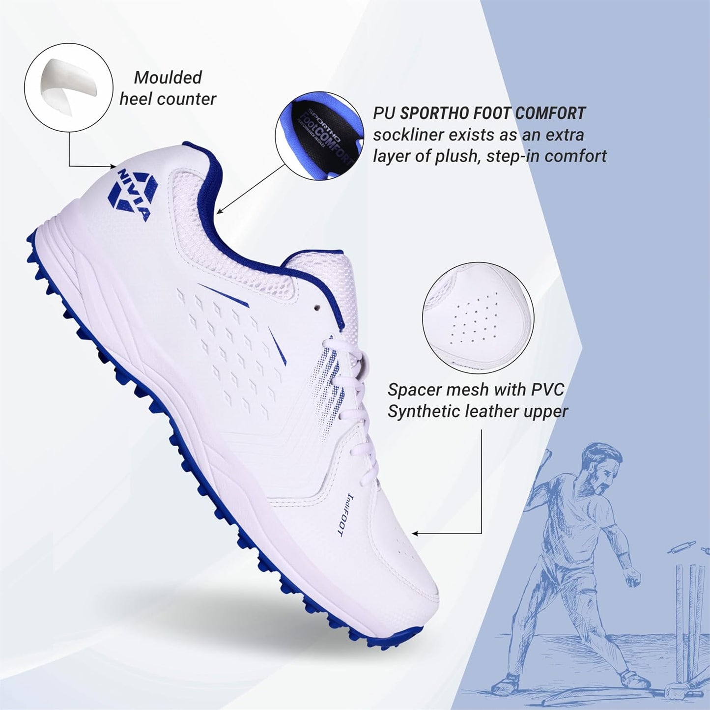 NIVIA CRICK 500 CRICKET  SHOE