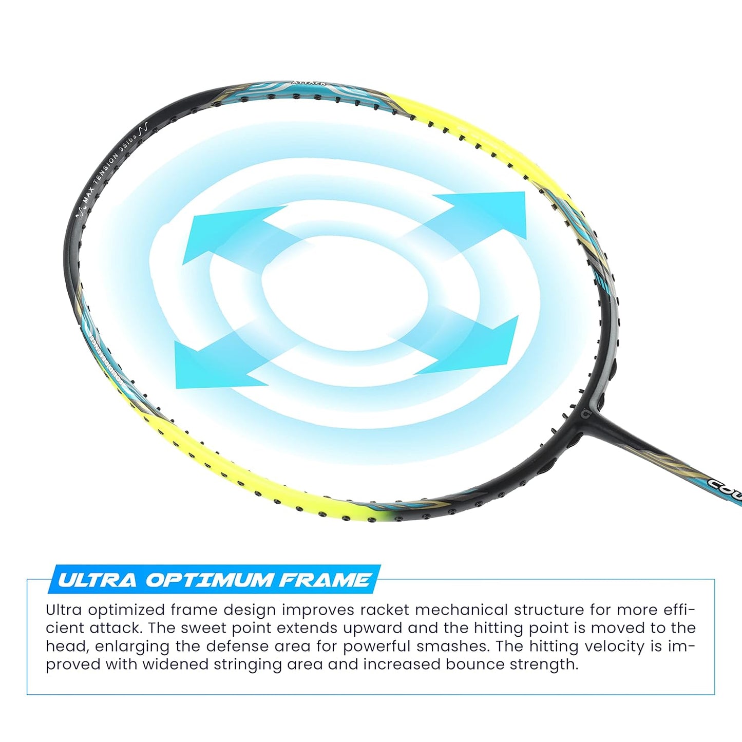 APACS COUNTER ATTACK 4U BADMINTON RACQUET
