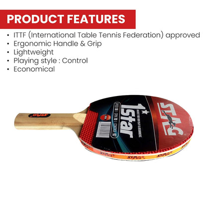 STAG GLOBAL 1 Star Table Tennis Racket