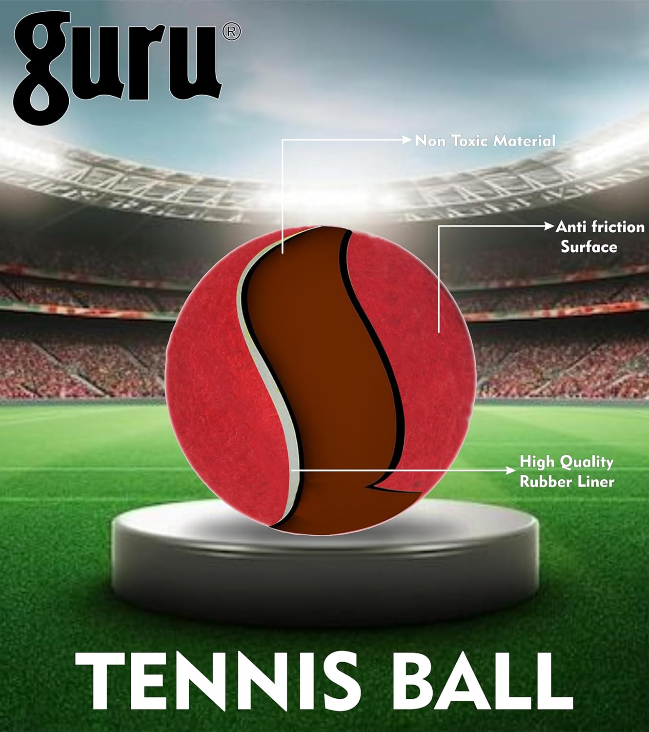 Guru Tennis Cricket Ball