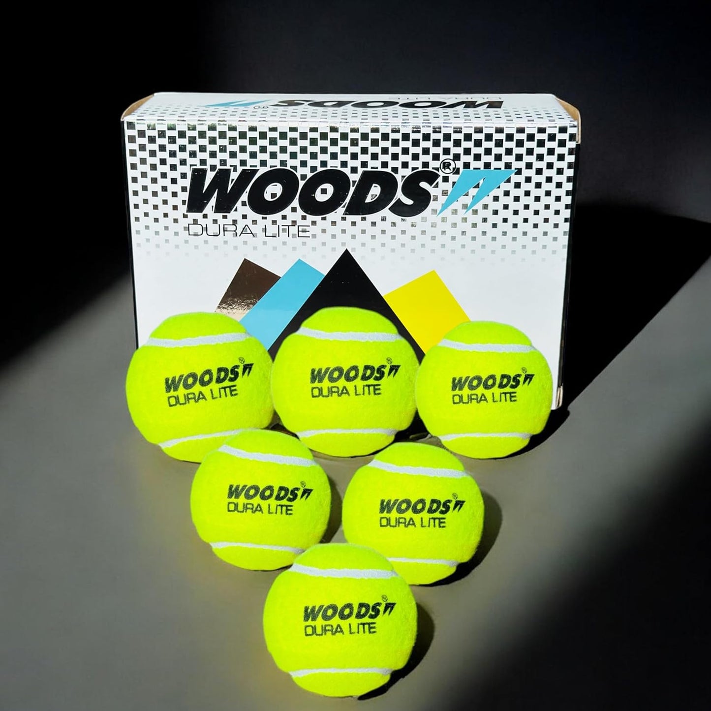 WOODS Dura Lite Cricket Tennis Ball