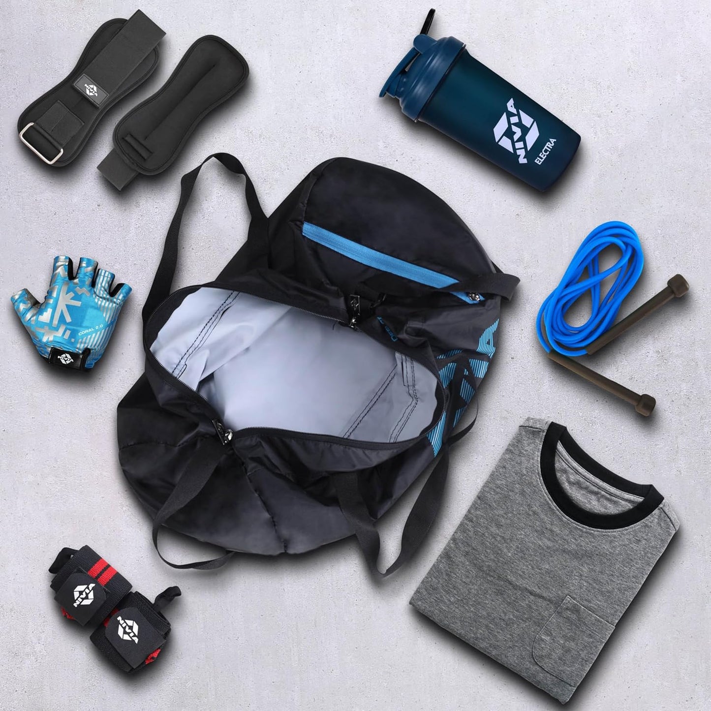 NIVIA Deflate  2.0 Gym & Duffle Bag