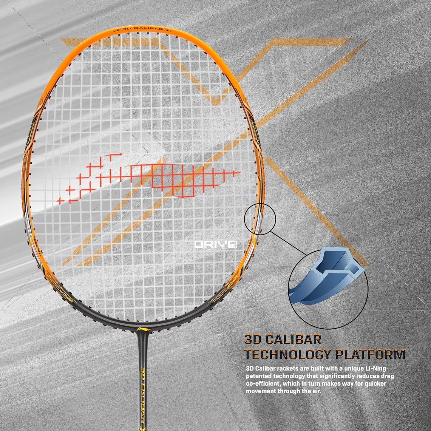 LINING 3D Calibar X Drive BADMINTON RACQUET