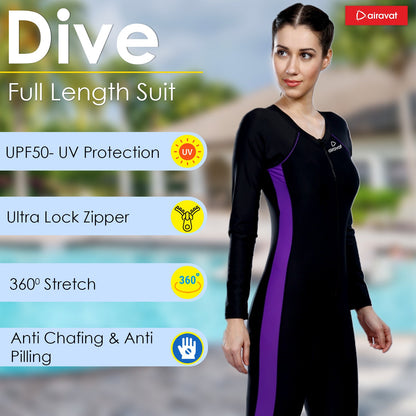 Airavat Dive 5004 Women's Swimming Full Body Suit