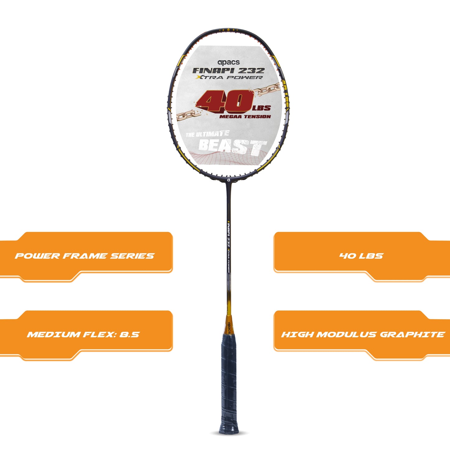 Apacs Finapi 232 Xtra Power Badminton Racket