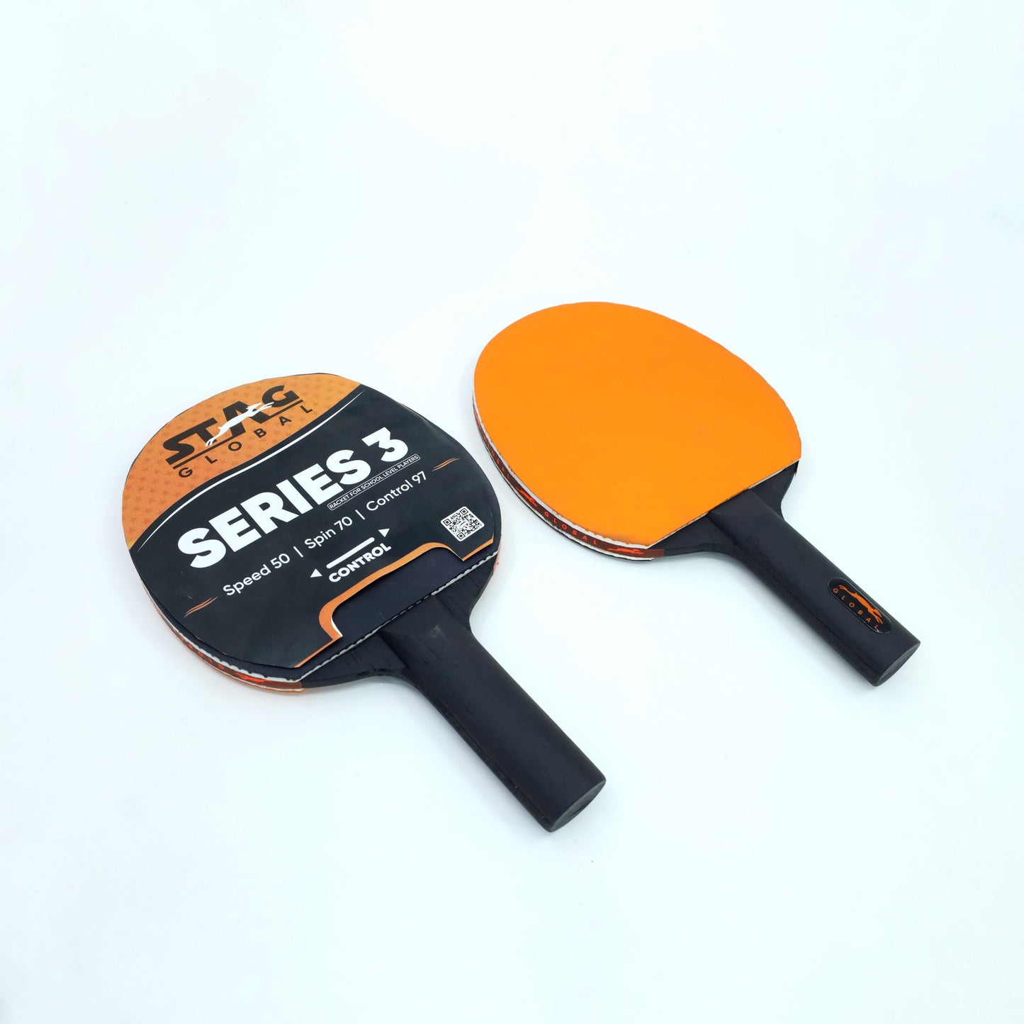 STAG GLOBAL SERIES 3 TABLE TENNIS RACKET PLAYSET (2 Racquets and 3 Balls)