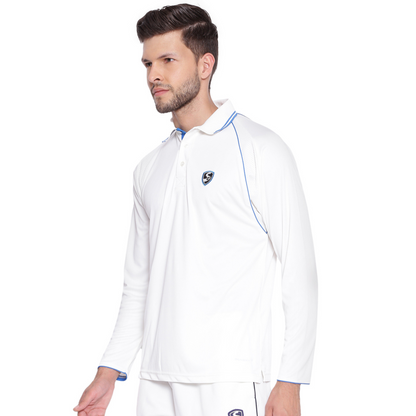 SG Premium 2.0 Full Sleeve Cricket Shirt  Whites