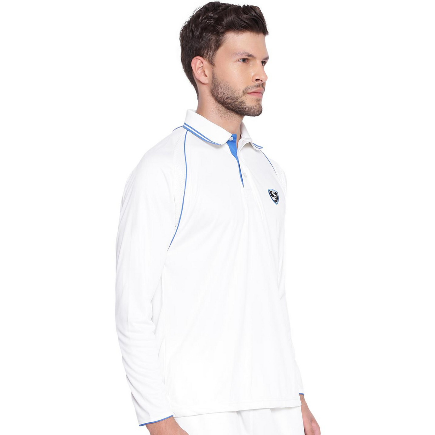 SG Premium 2.0 Full Sleeve Cricket Shirt  Whites