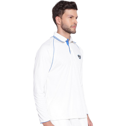 SG Premium 2.0 Full Sleeve Cricket Shirt  Whites
