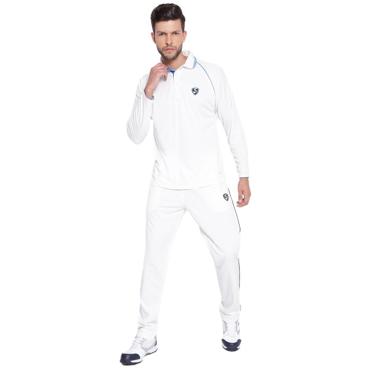 SG Premium 2.0 Full Sleeve Cricket Shirt  Whites