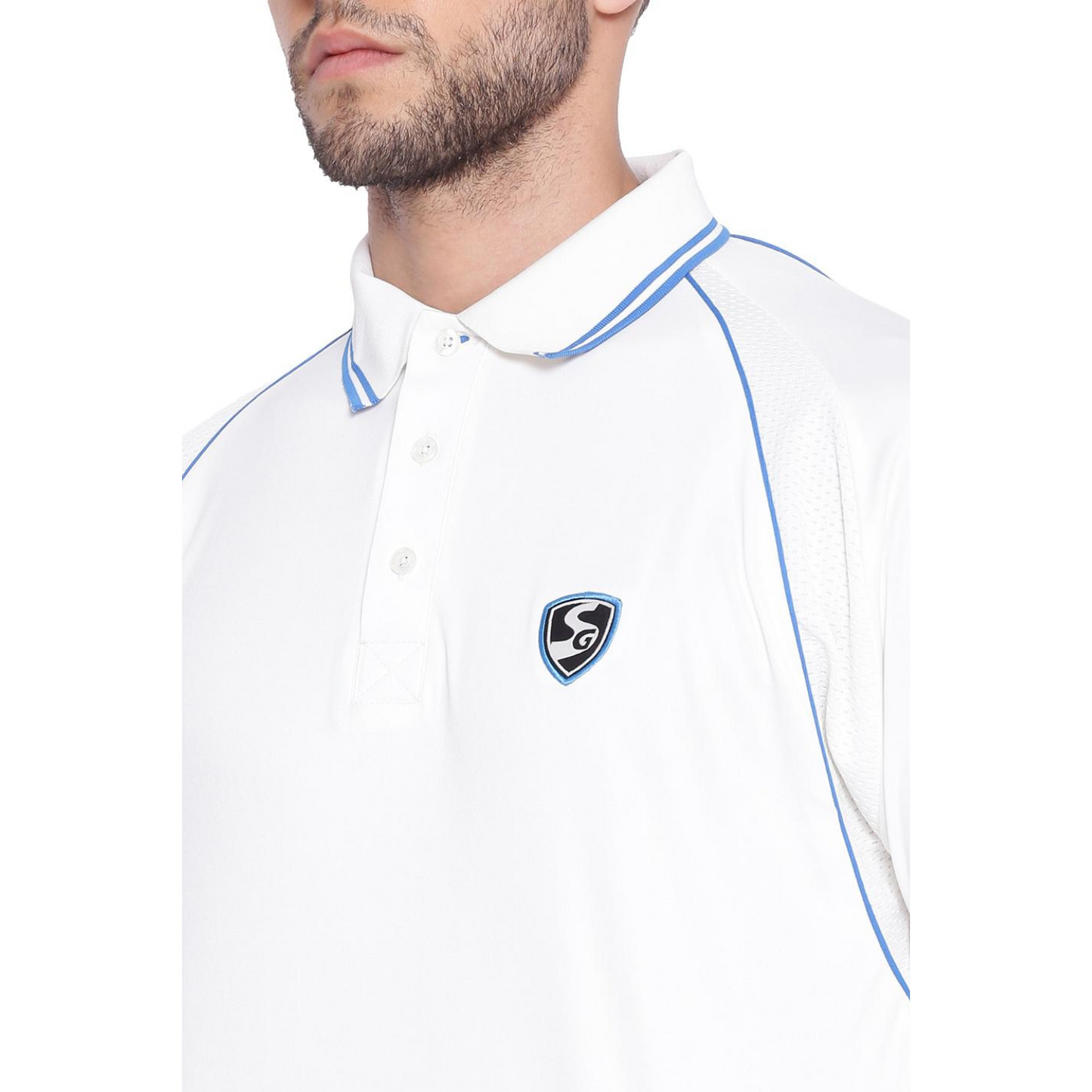 SG Premium 2.0 Full Sleeve Cricket Shirt  Whites