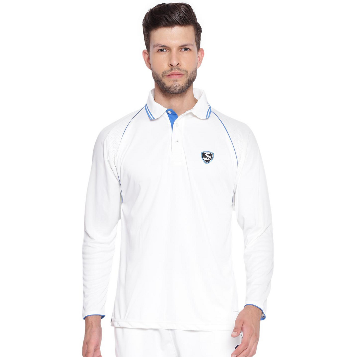 SG Premium 2.0 Full Sleeve Cricket Shirt  Whites