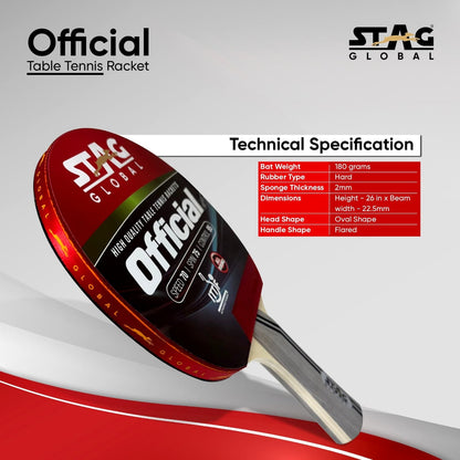Stag Global Official Table Tennis Racket