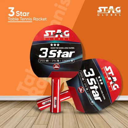 STAG GLOBAL 3 Star Table Tennis Racket