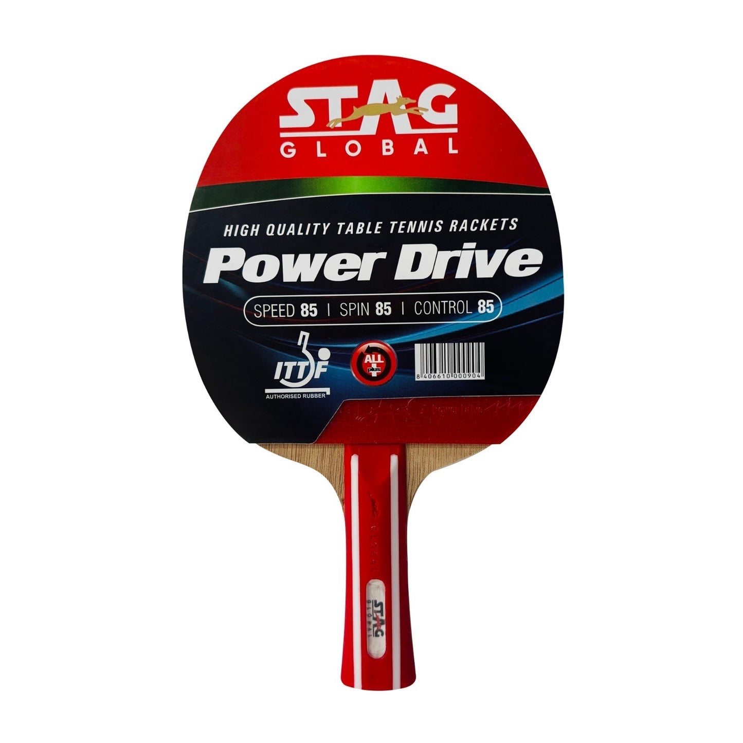 STAG GLOBAL Power Drive Plus Table Tennis Racket