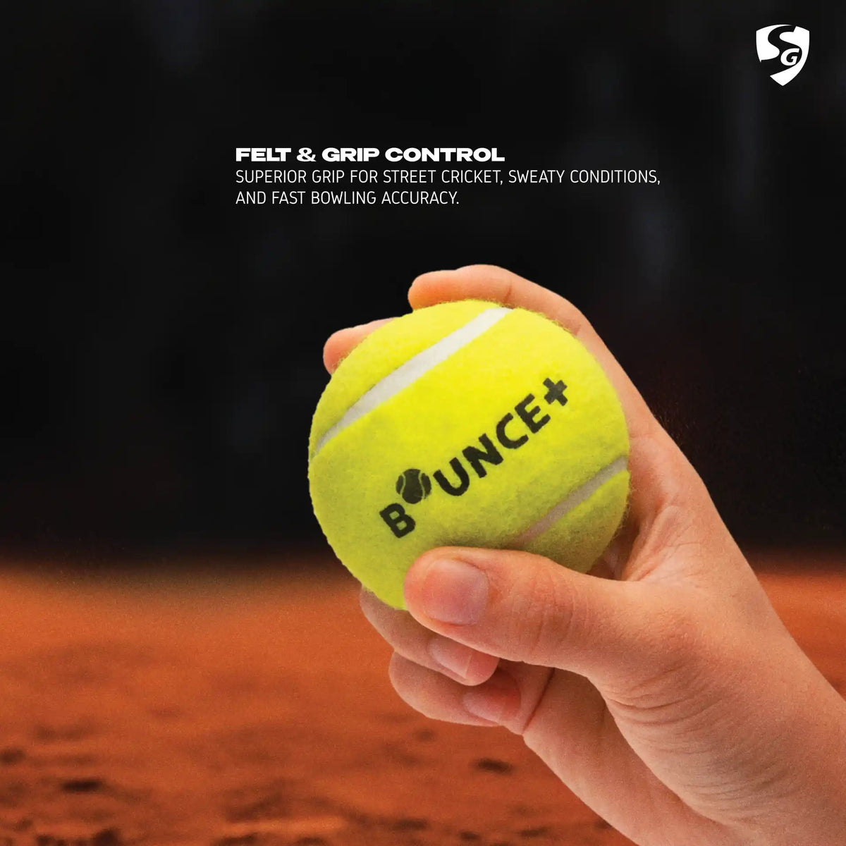 SG Bounce Plus Lightweight Tennis Cricket Ball
