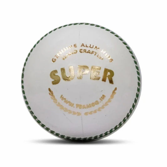 SG Super  White Leather Cricket Ball