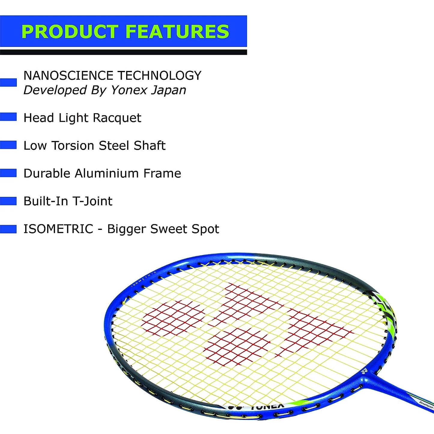 YONEX NANORAY 6000I BADMINTON RACQUET
