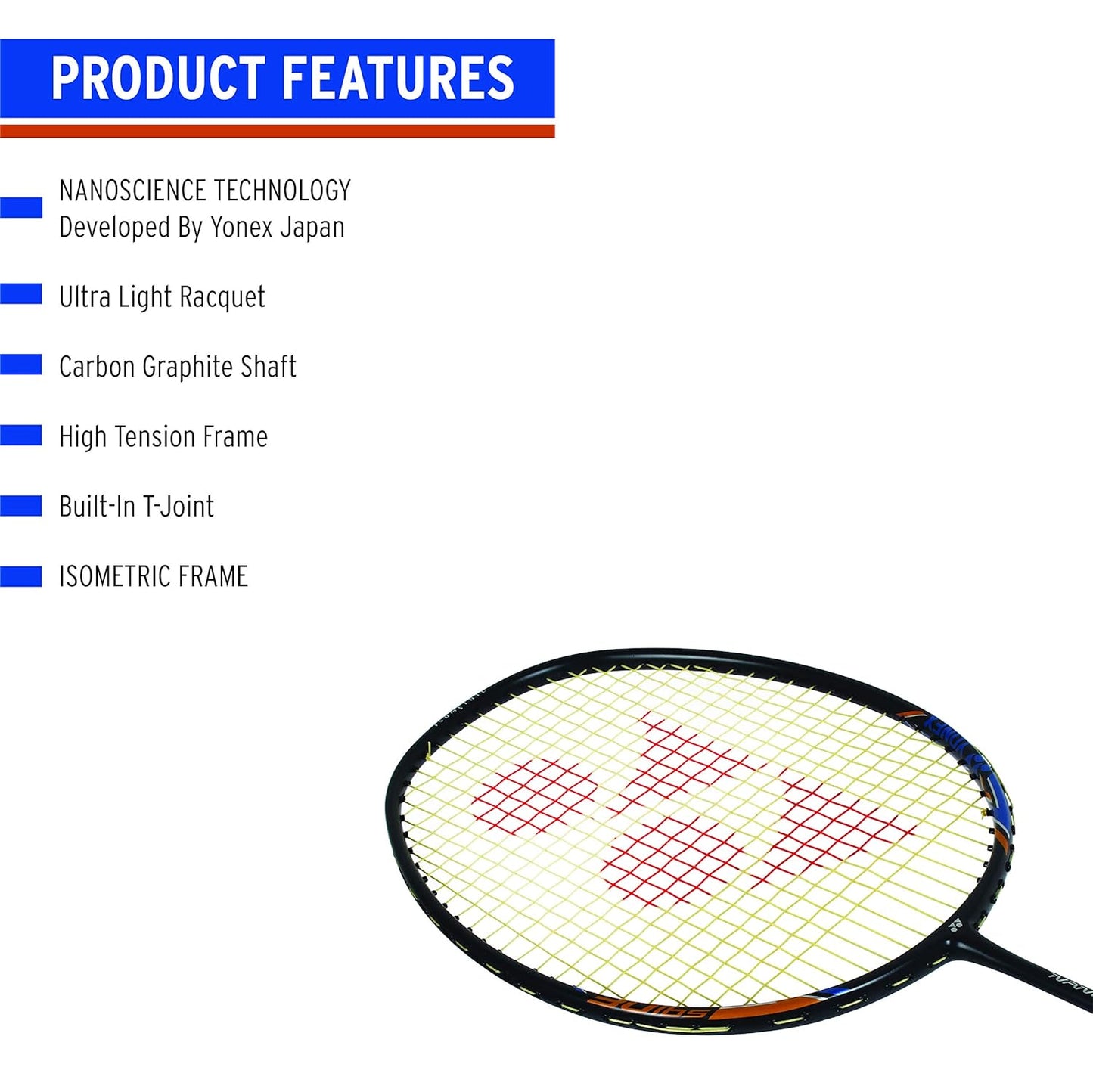YONEX NANORAY 18I BADMINTON RACQUET