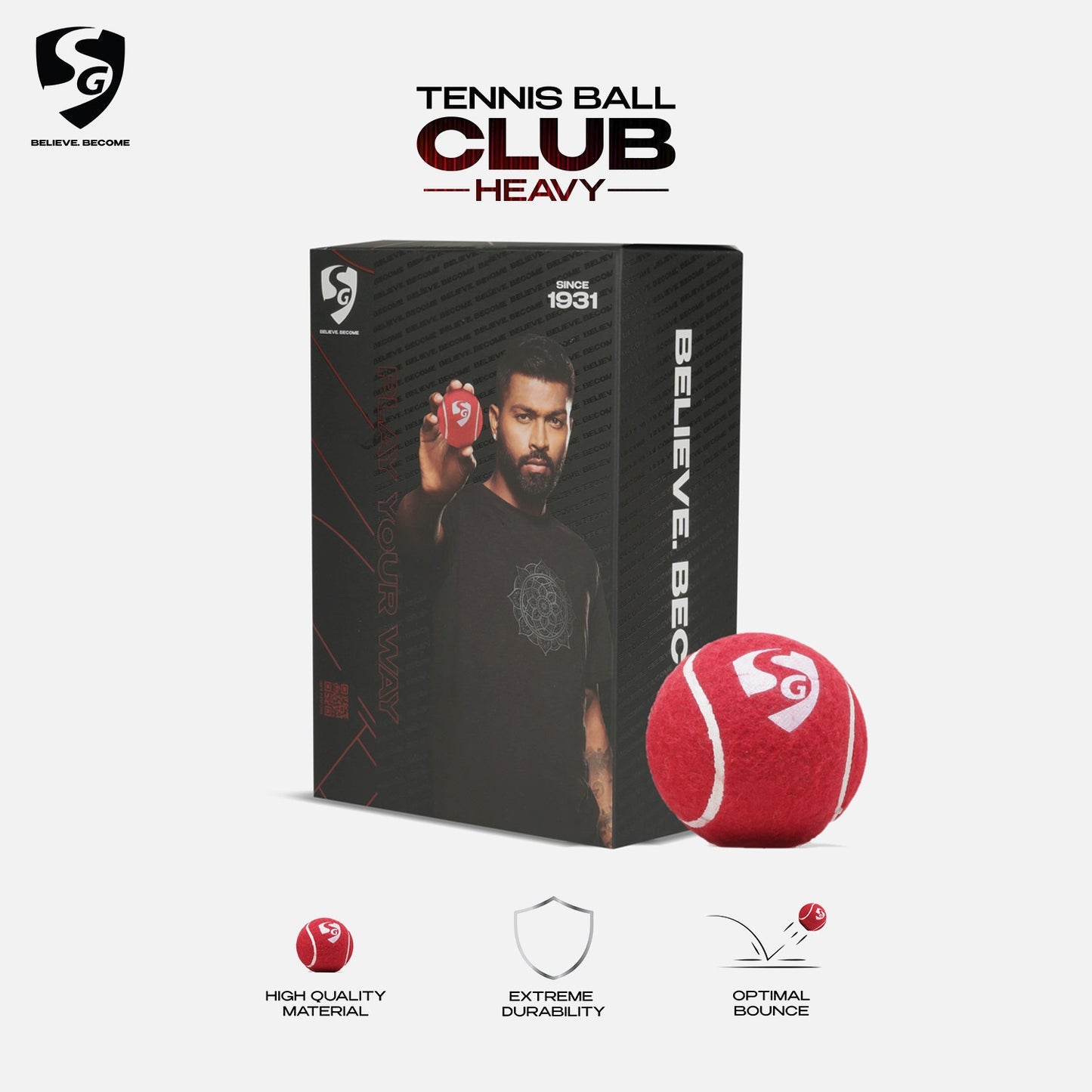 SG Club Heavy  Cricket Balls (PACK OF 6)